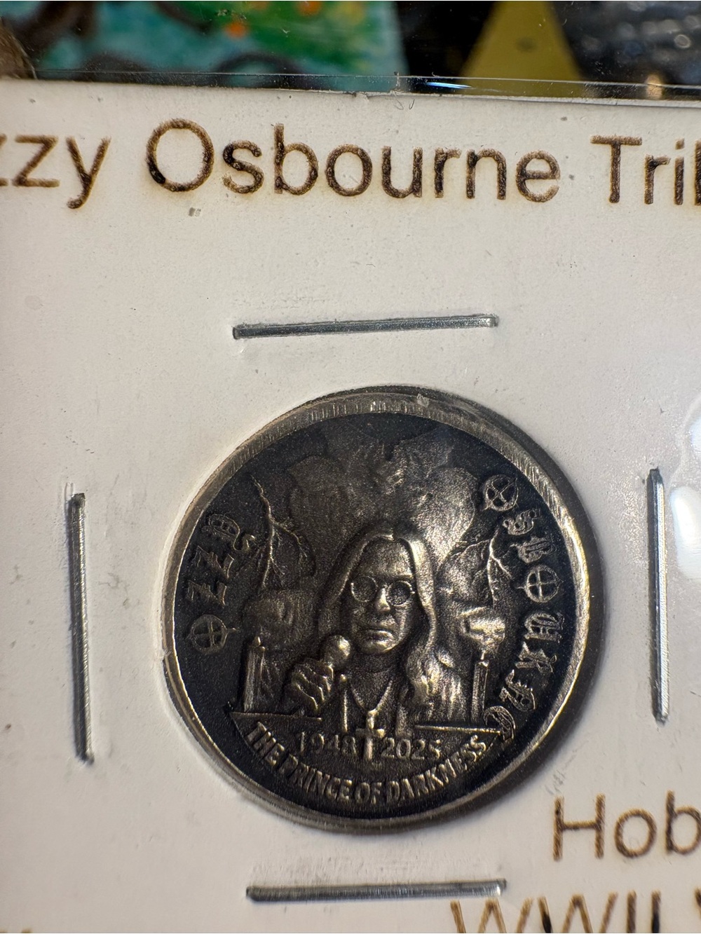 Ozzy Osbourne Commemorative Coin - Silver wwII war nickel